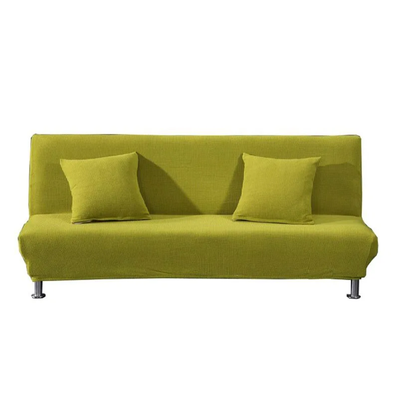 Universal Armless Sofa Cover Folding Bed Stretch Couch Universal Armless Sofa Cover Folding