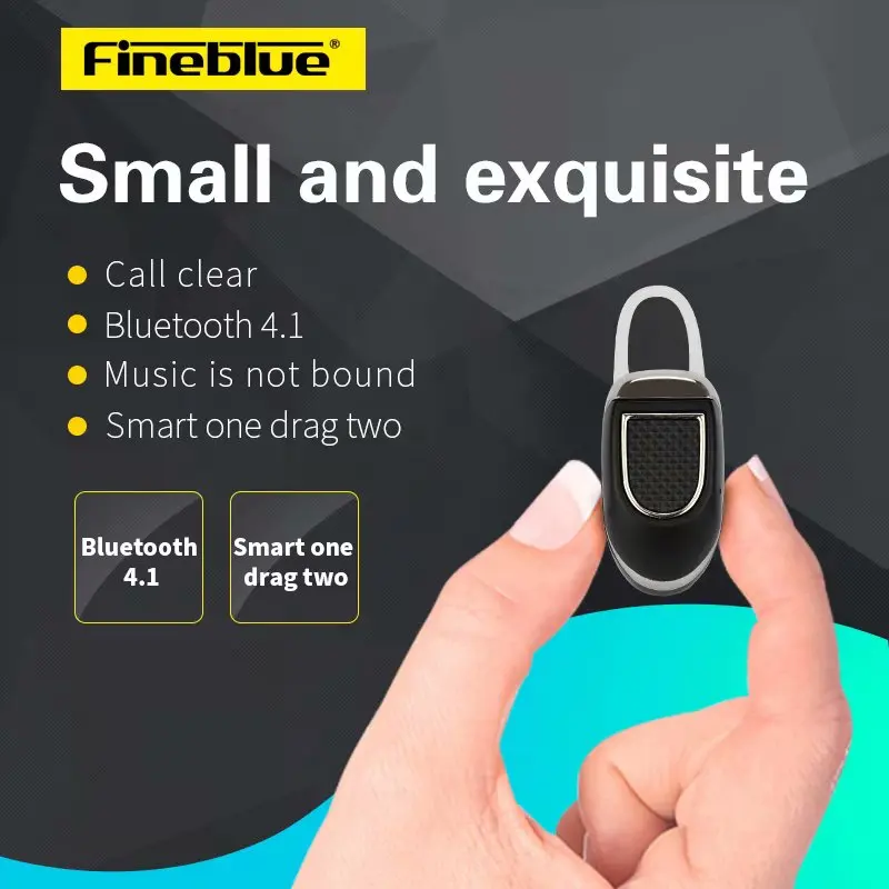 FineBlue FX 6 беспроводные Bluetooth наушники линейный контроль с микрофоном компьютерные