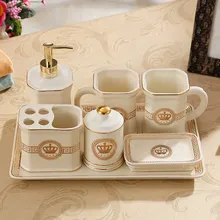 Новое Европейское украшение для дома, туалетные принадлежности для ванной комнаты, керамический поднос для ванной комнаты, украшение для ванной комнаты, подарки на новоселье