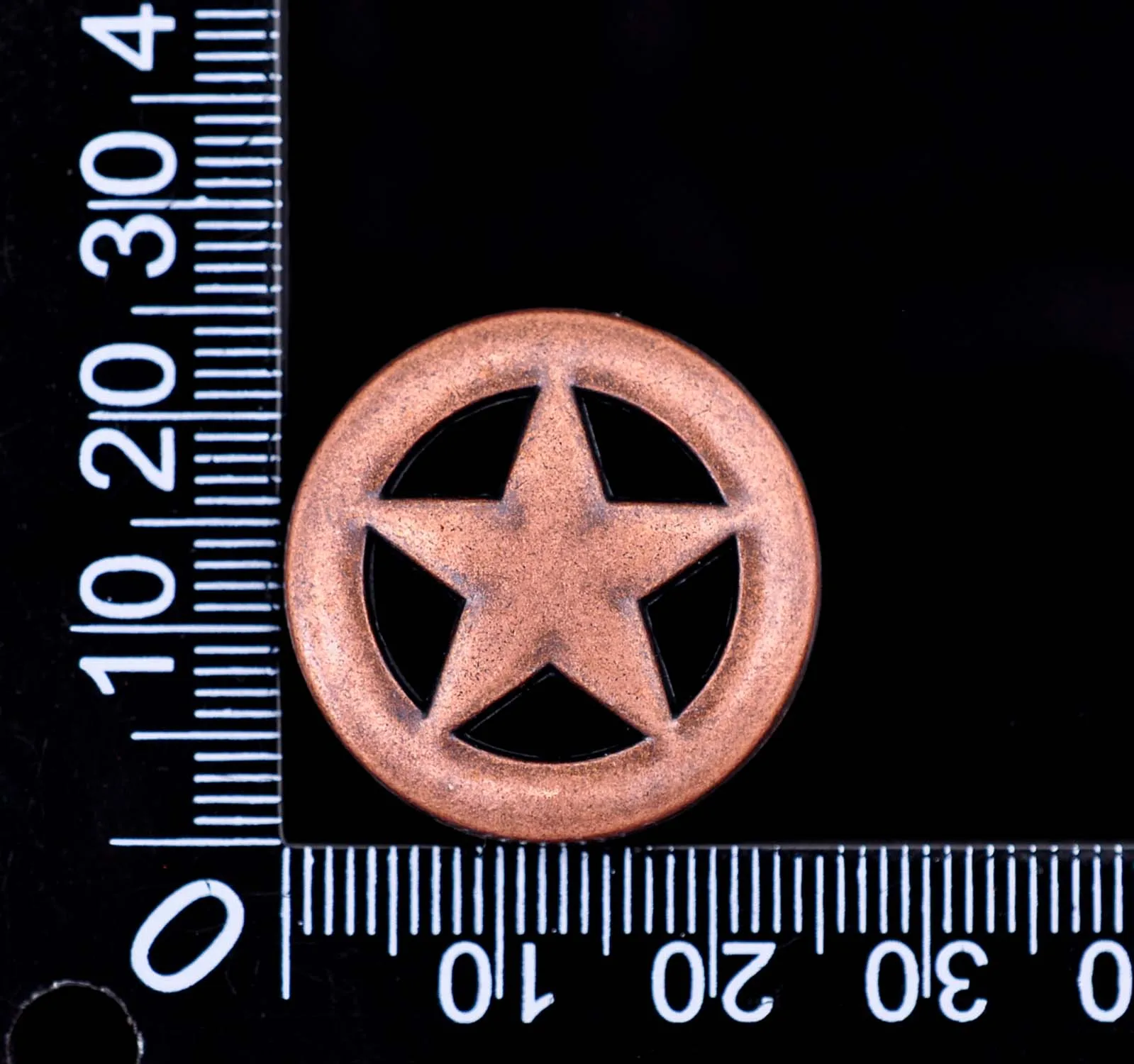 10X" состаренная латунь, медь Western Texas Cowboy Ranger Star Conchos для седла головной убор Bridle кожевенное ремесло декоративная лента 25 мм