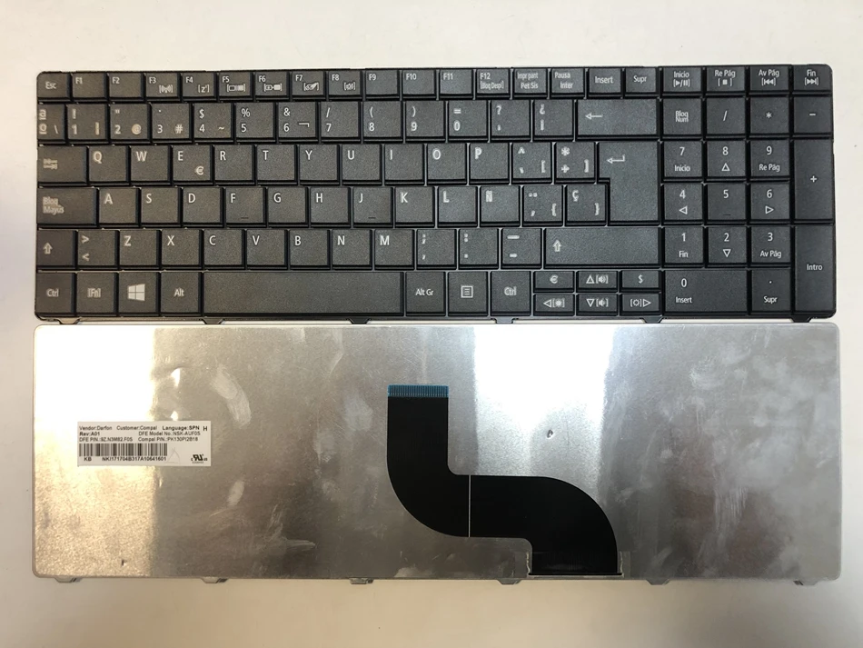 

Spanish&Germany Laptop Keyboard For Acer Aspire E1-571G E1 521 531 571 E1-521 E1-531 E1-531G E1-571 black SP GR Layout