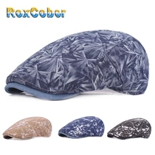 RoxCober весна осень мужские wo Мужские Звездные береты newboy шапки головные уборы плюща вождения плоская шляпа сомбреро hombre 021
