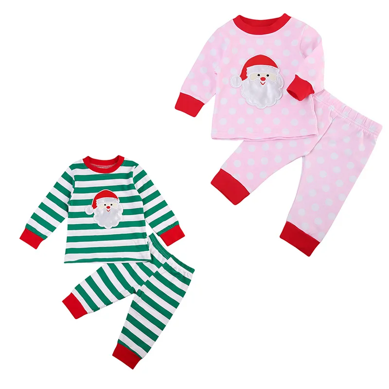 Christmas Baby Kid Girl Boy Matching Pjs Clothing Set Babies Cotton Pajamas Set Sleepwear