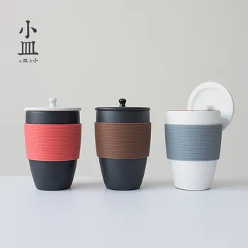 

Mug Cup ceramic cup cover simple fashion creative couple office furniture new mug