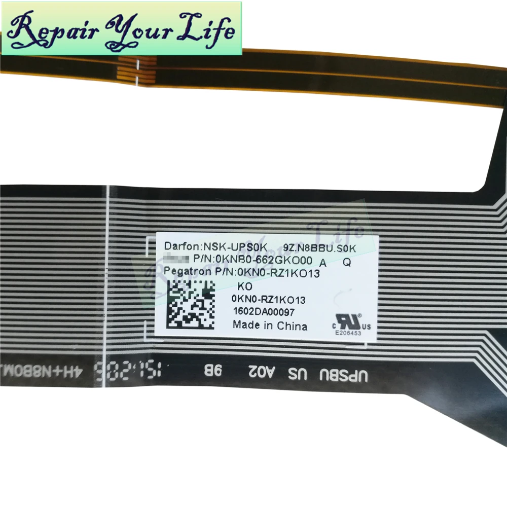 Teclado de Laptop para Asus Gl552v Teclado Preto Coreano com Teclas Vermelhas e Luz de Fundo para Asus Gl552vl Gl552vw Gl552vx Gl552jx - Imagem 4
