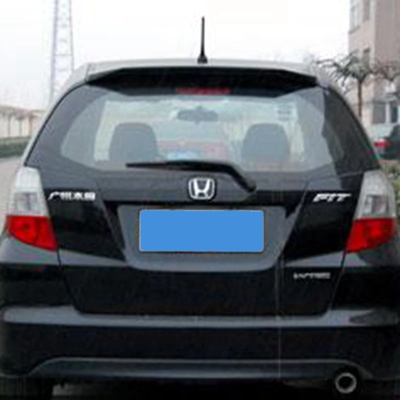 Для Honda Jazz Fit 2008 2009 2010 2011 2012 2013 задний спойлер маленький самолет версия ABS грунтовка Цвет автомобильное украшение в виде хвостового крыла