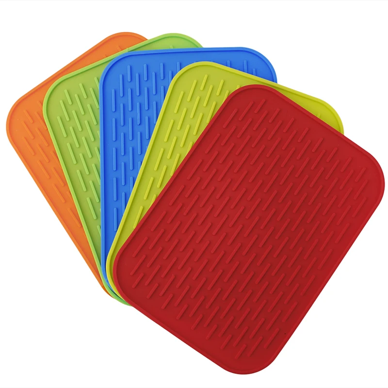 

Practical Silicone Holder Mat Kitchen Heat Non-slip Resistant Trivet Pot Tray Straightener High Quality