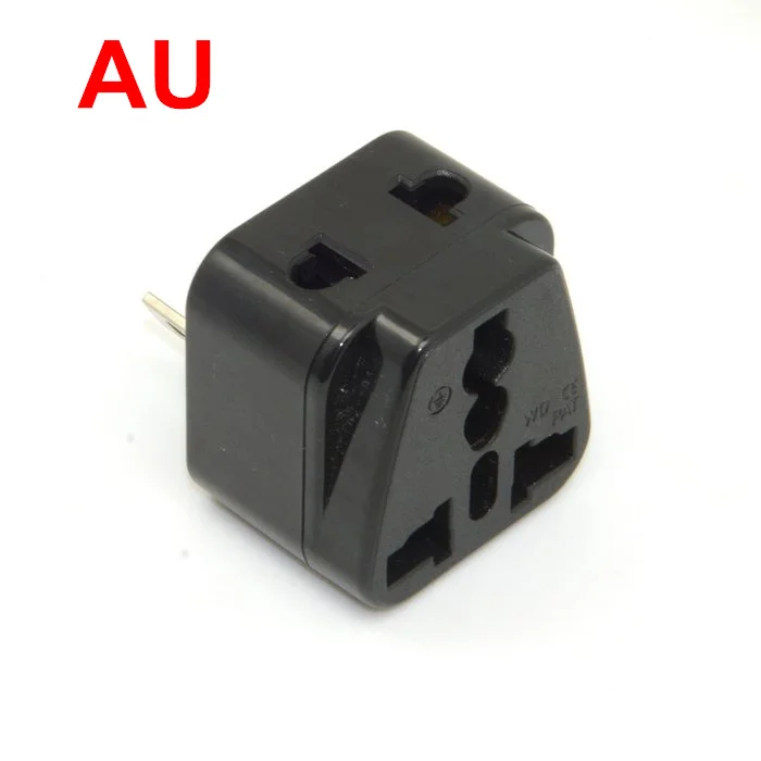 Universal 2 pin AC Australian AU Power plug Splitter Adapter Travel