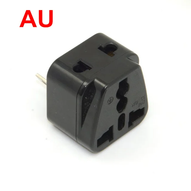 Universal 2 pin AC Australian AU Power plug Splitter Adapter Travel