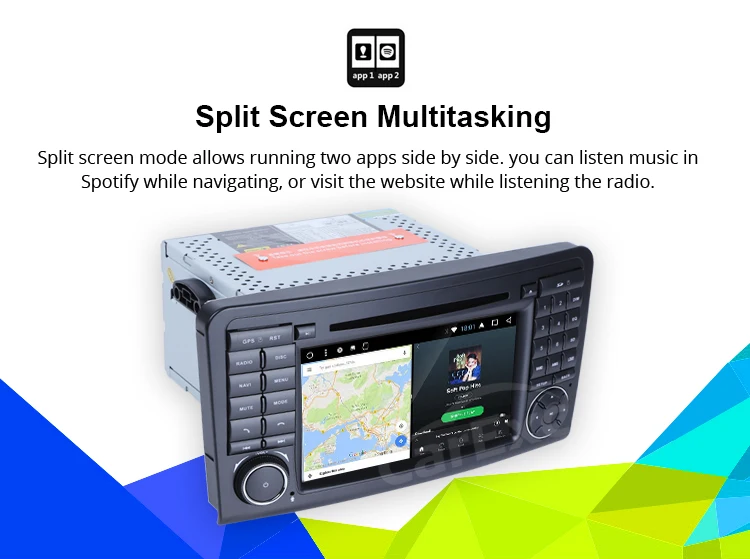 Top Android 9.0 Octa Cores Car DVD GPS Player For Benz ML W164 W300 ML350 ML450 ML500 GL X164 GL350 GL450 GL500 Radio Stere Carplay 20