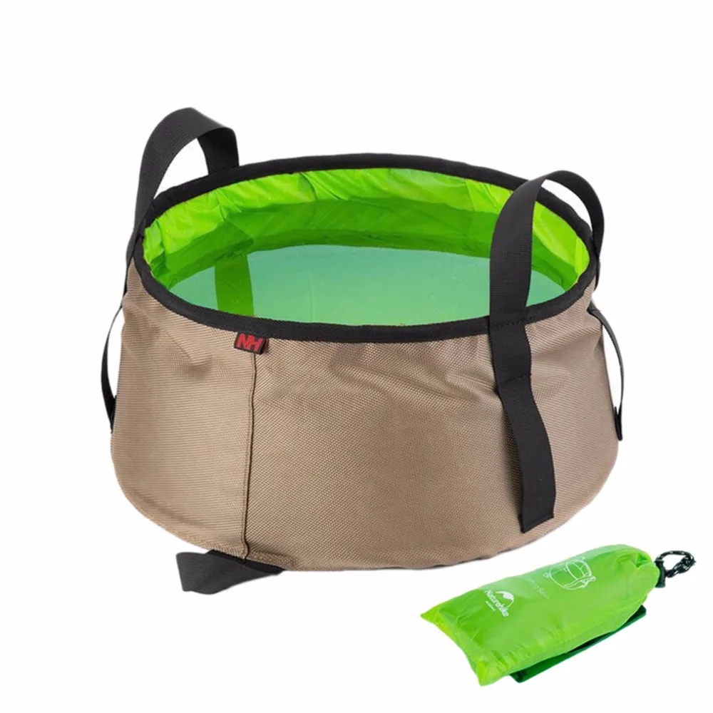 10L Ultralight Outdoor Folding Water Washbasin Portable Wash Bag Foot