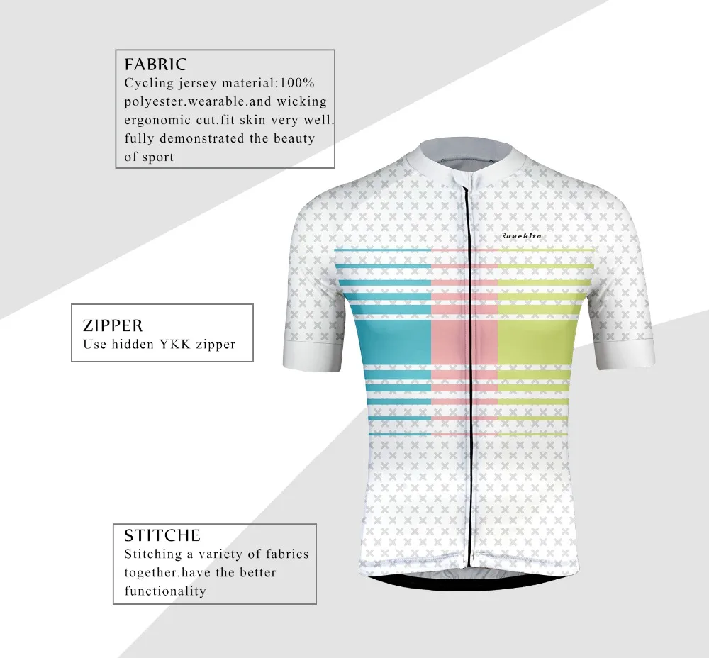 Bretelle ciclismo ropa de hombre, лето, Runchita go pro, комплекты одежды для велоспорта, мужские, с коротким рукавом, для велоспорта, roupa ciclismo