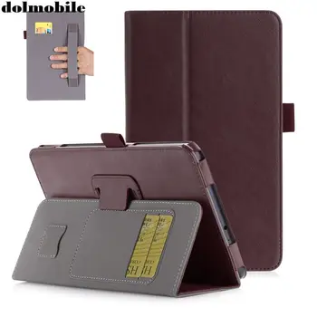 

dolmobile PU Leather Case Cover for Samsung Galaxy Tab A 8.0 T380 T385 2017 Tablet with Card Slots Hand Strap + Free Gift
