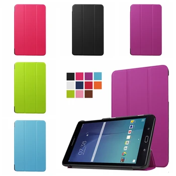 

Ultra Slim Trifold Holder PU Leather Smart Cover Case For Samsung Galaxy Tab E 8.0 T377 T377V T377 T375 Magnet Tablet Bag Fundas