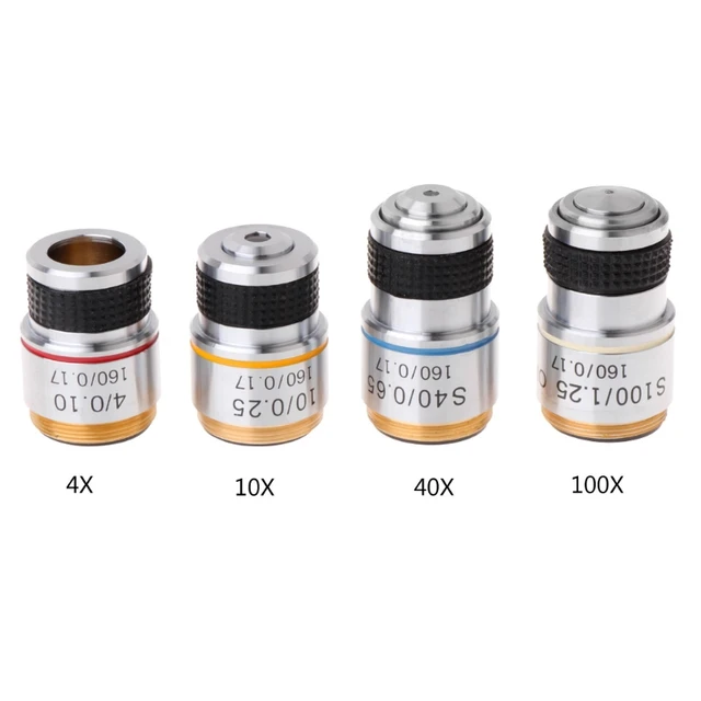 4X/10X /40X /100X Achromatic Objective Lens for Biological Microscope
