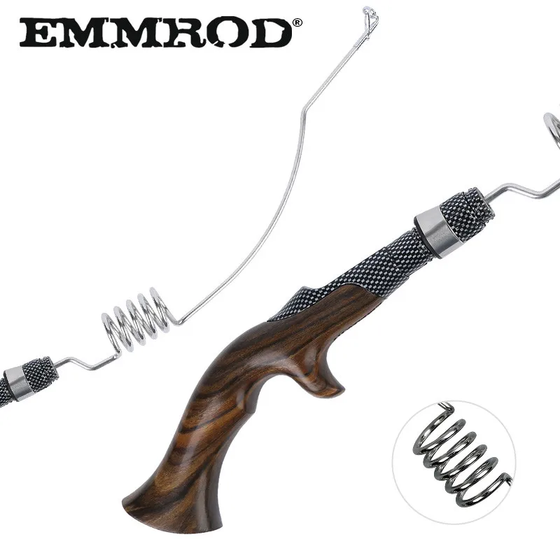 EMMROD Stainless Steel Bait Casting Fishing Rod Ebony handle Portable Boat/Raft Rod Lure Personality Telescopic Fishing Rods FQ