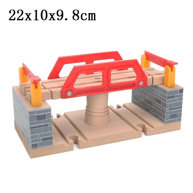 Современный мост Подходит деревянный поезд трек развивающие мальчик дети игрушка дорожный концентратор несколько трек железнодорожные аксессуары