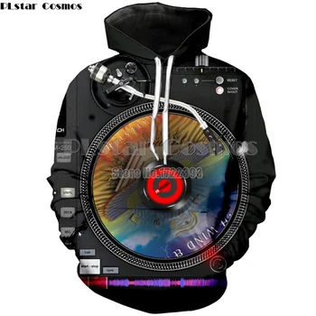

PLstar Cosmos 2018 New Fashion Music DJ Board 3d Printed Hoodies for Women/Men Hip Hop Nightclub Hoodie Sweatshirt Pullover