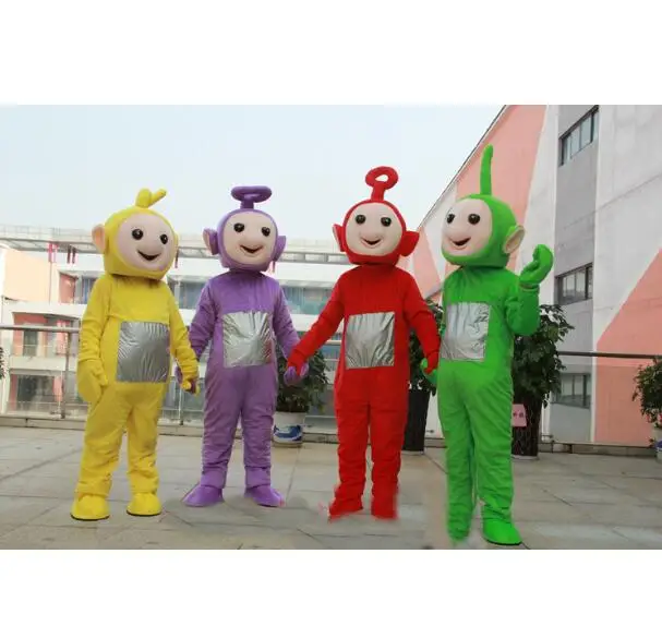 Luchtvaartmaatschappijen Aja last Professionele Mascotte Studio Alle Maten 4 Teletubbies Jongen Mascotte  Kostuum Cosplay Jurk Halloween Carvinal Prestaties| | - AliExpress