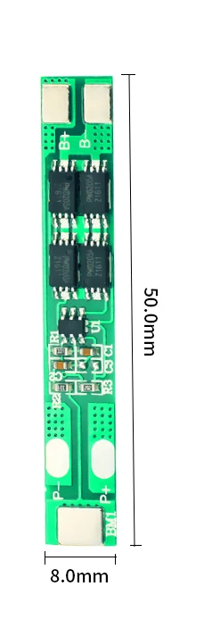 8A 2 S 18650 Защитная плата для литиевой батареи 2 струны 7,4 В 8,4 в полимерная схема защиты от разрядки заряда высокий ток BMS PCM