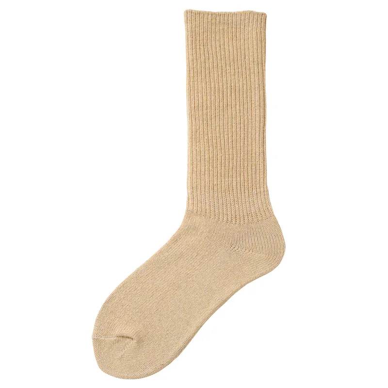 CHAOZHU Autumn Winter Thicken Women Blending Warm High Boot Loose Socks Lady Fashion Basic 9 Colors Daily Woolen Socks