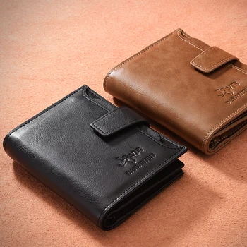 

Vintage Man Wallet PU Leather Short Wallets Male Multifunctional Cowhide Purse Coin Pocket Driver License Holder