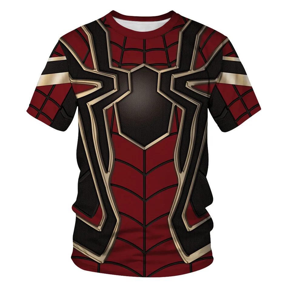 

Kids Superhero T shirt 2019 Summer Boy Girl Fashion Spider Man Animal Printed T-shirt Kids Cool Avenger Pullover Tshirts