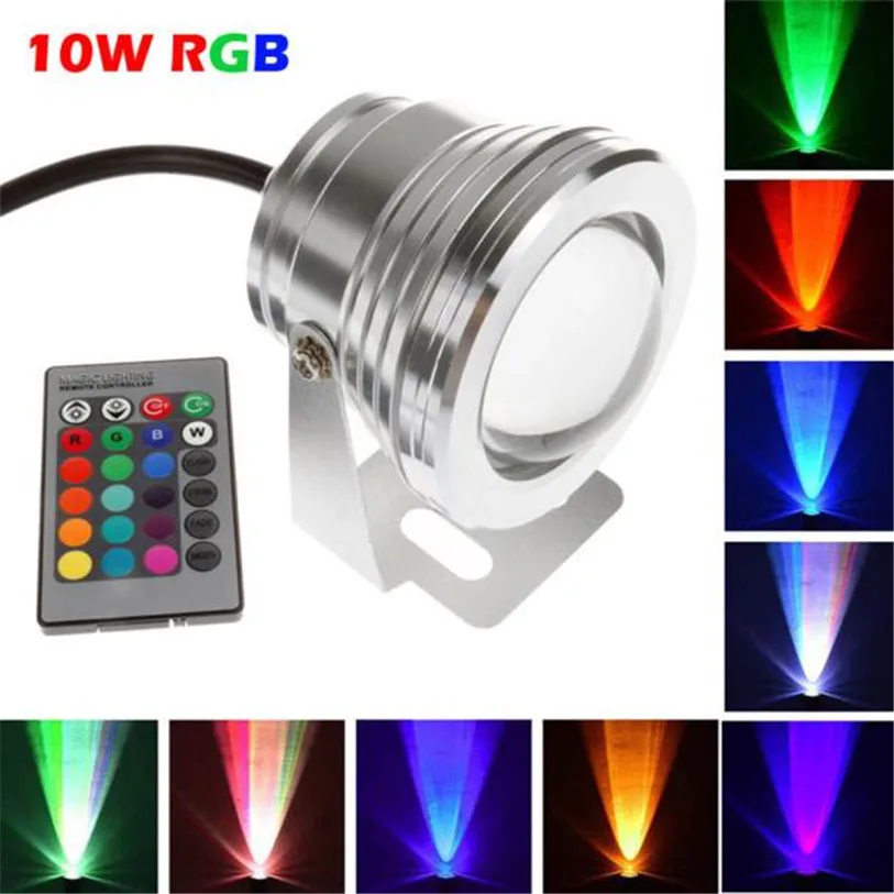 

Waterproof 10W RGB LED Outdoor 16 Color Changing Flood Spot light Garden Lamp Cycling Bicycle Accessories High Quality May 10