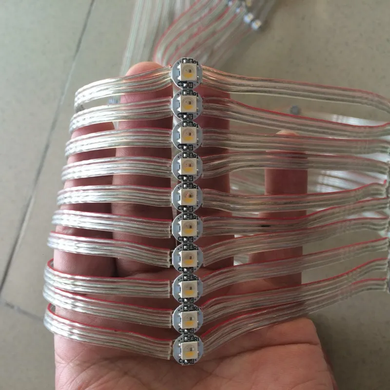 SK6812 Pre-soldered Addressable Individully RGBW led string Neutral white WWA pixel module light panel mini Board 50 x 5V
