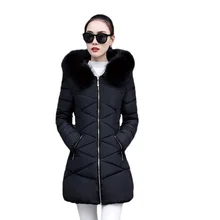 Hot! Fashion Winter Jacket Women 2017 New Winter Coat Women Fur Collar Warm Woman Parka Outerwear Down jacket Parkas size S-XXL цена Hot! Fashion Winter Jacket Women 2017 New Winter Coat Women Fur Collar Warm Woman Parka Outerwear Down jacket Parkas size S-XXL цены онлайн