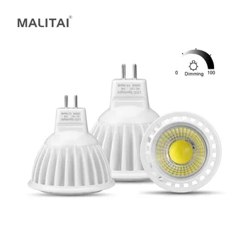 

MR16 LED 12V AC / DC 12V Spot light Bulb MR16 Dimmable COB MR16 LED lamp GU5.3 3W 5W 7W Aluminum Spotlight Bulb Indoor lighting