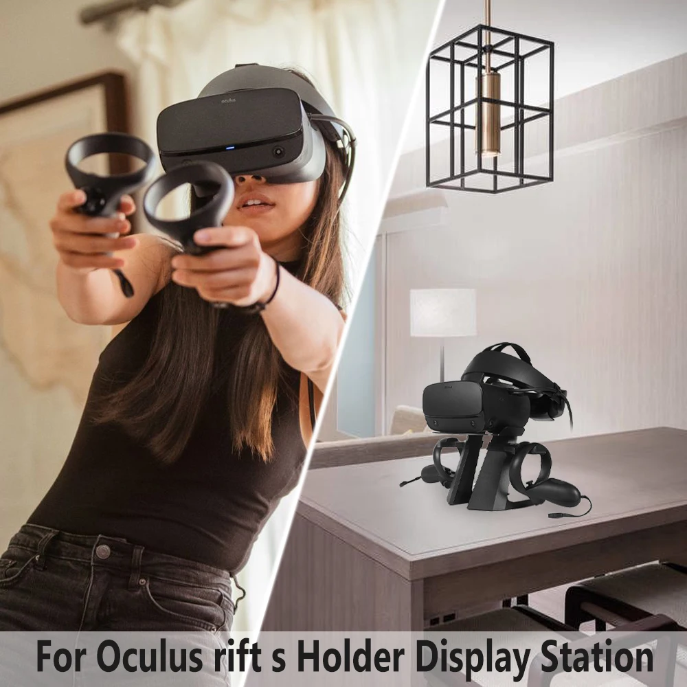 Топ Россия VR гарнитура стойка Дисплей Держатель подставка для Oculus Rift S/Oculus Quest VR гарнитура и сенсорные контроллеры