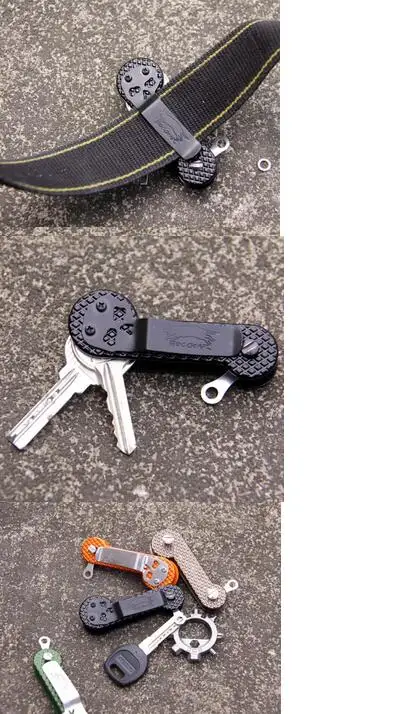 EDCGEAR Карманный сложенный брелок Твердый оксид держатель для ключей зажим Органайзер открытый мини инструменты