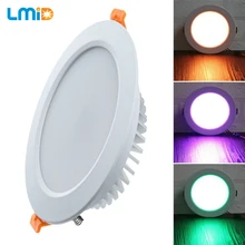 LMID rgb LED-светильник потолочный Точечный светильник 3 Вт 5 Вт 6 Вт 9 Вт DC12V Потолочный встраиваемый светильник s Внутреннее освещение
