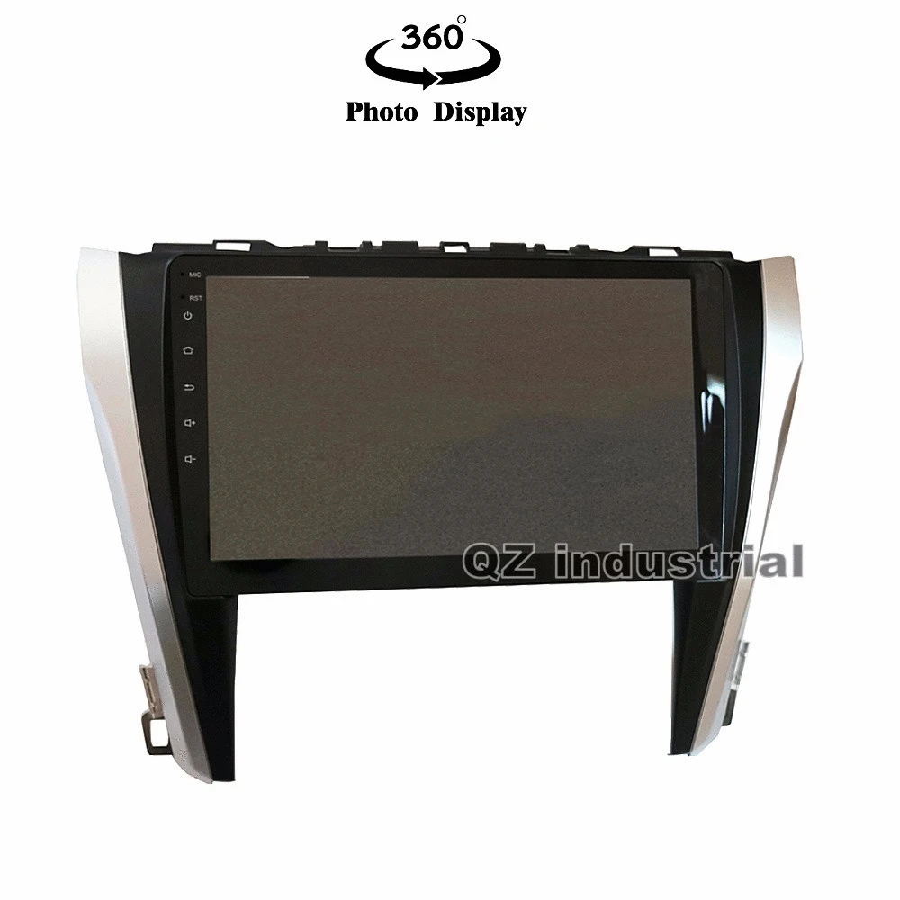 Excellent QZ industrial HD 10.2" Android 8.1 T3 Car DVD for Toyota Camry 55 2015 with Canbus box 3G 4G WIFI GPS BT Navi SWC Radio RDS Map 2