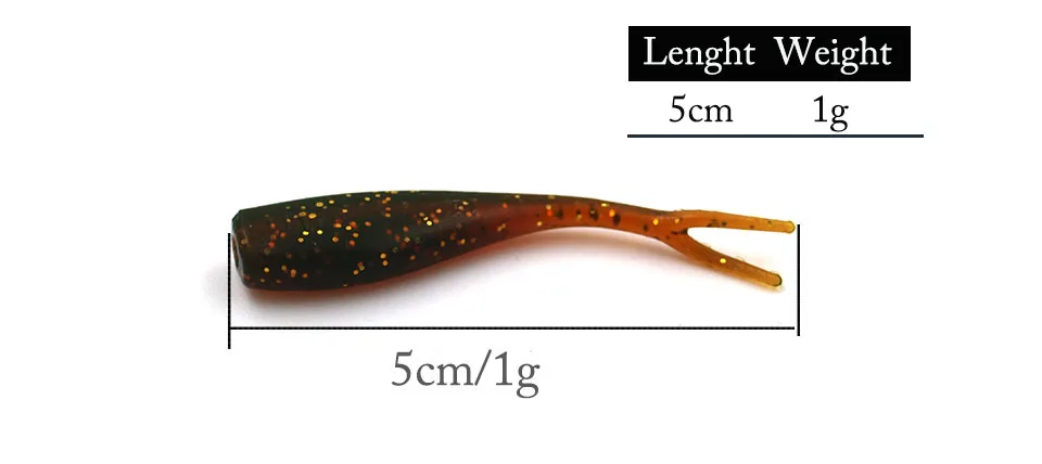 20 шт./лот 50 мм/1 г мини twintail рыбные мягкие приманки искусственная наживка для рыбалки Swimbait рыболовные приманки рыболовные снасти