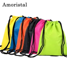 Нейлоновый шнурок мешок Высокое качество Для мужчин Футбол сумки Для женщин строка мешок рюкзак складной Оксфорд Водонепроницаемый сумка-шоппер B336