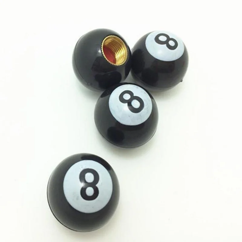 Universal Ball Tire Valve Caps Auto Car Truck Mountain Bike Billiards Pool 8 Tyre Air Stem Wheel Rims | Автомобили и мотоциклы