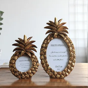 

3 Inch 6 Inch 7 Inch Resin Photo Frame Pineapple Retro Style Photo Frame Home Picture Frame Modern Art Home Decoration