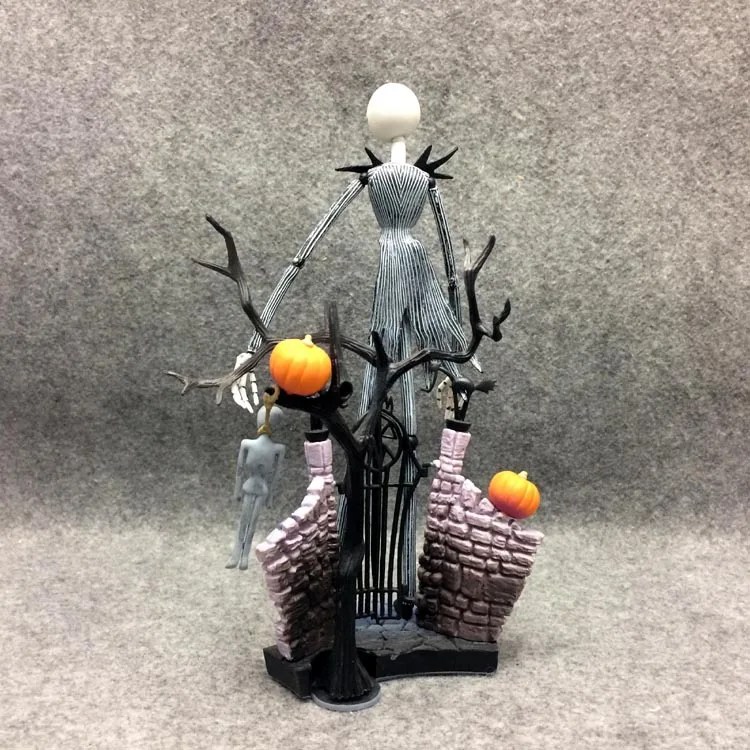 18cm SCI-FI REVOLTECH Jack 005 Action Figure Jack Skellington With Pumpkin The Nightmare Before Christmas Model Doll