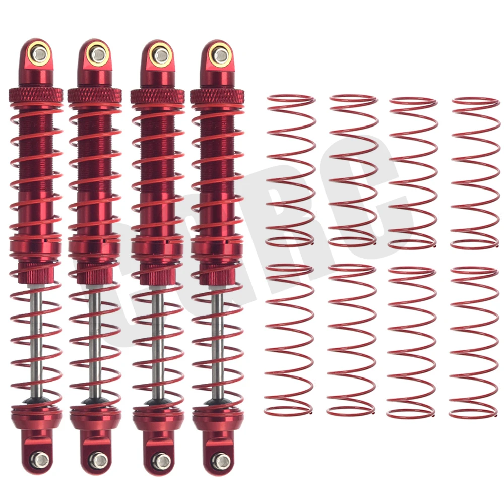 Двойной пружинный гидравлический металлический амортизатор 100/110 мм для 1/10 RC Гусеничный автомобиль TRX4 D90 осевой Scx10 90046 RC4WD CC01