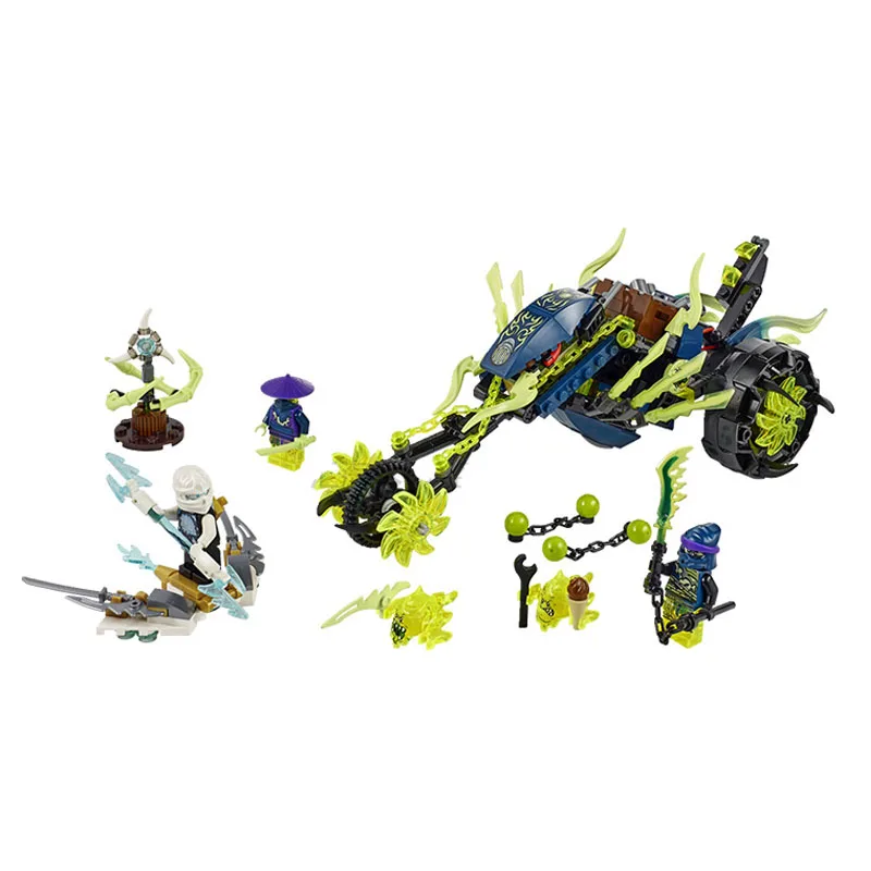 

Pogo Gifts Bela Phantom Chain Cycle Ambush Motor Masters Ninjagoe Thunder Swordsman Building Blocks Bricks Toys Compatible legoe