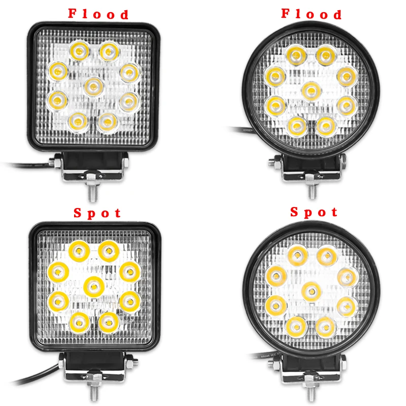 VISORAK " 27 Вт 48 Вт внедорожный светодиодный рабочий светильник 4x4 Светодиодный рабочий грузовик светодиодный Froklift светодиодный головной светильник для автомобиля 4WD 4x4 SUV ATV Froklift Truck