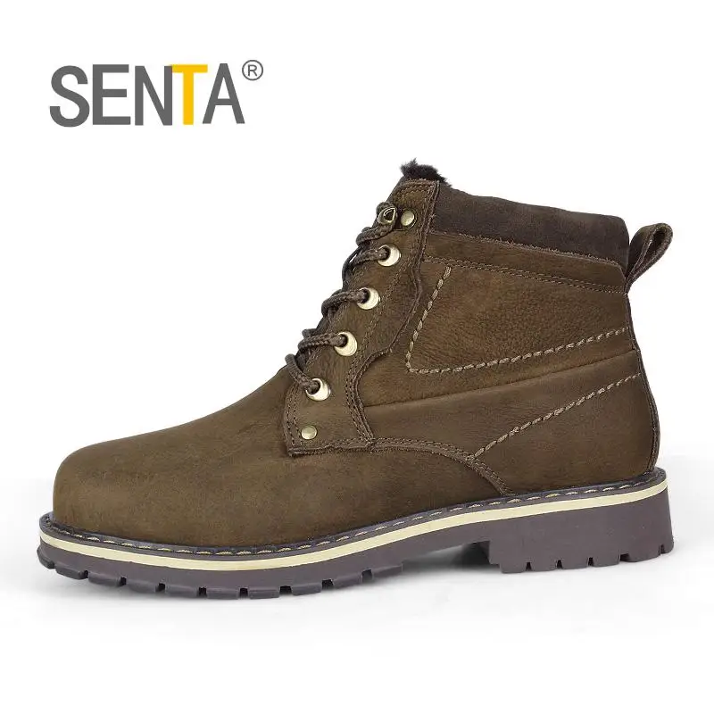 

SENTA Plush Snow Cotton men'shoes Autumn Winter Women Hiking shoes men's big size Warm outdoor hiking shoes Snowshoe men 37-50