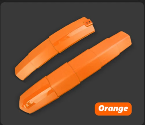 Joshock велосипедный брызговик, крылья для горного велосипеда, набор, регулируемые Брызговики с задним фонарем, передние/задние крылья для велосипеда - Цвет: Orange
