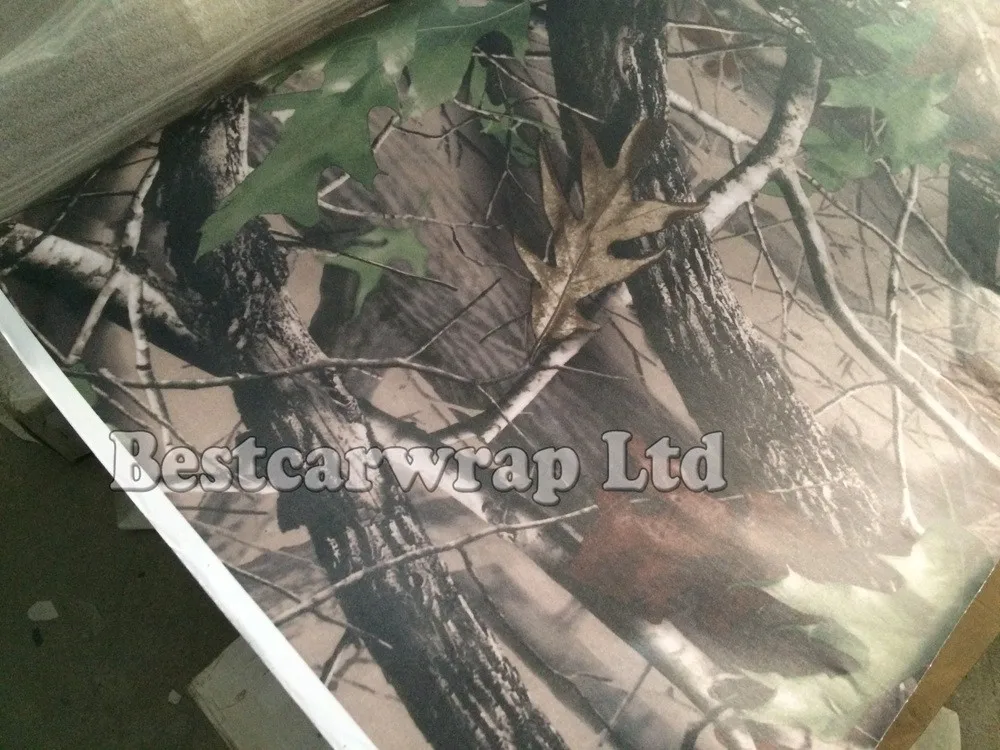 realtree camouflage vinyl camo real tree leaf car wrapping film stickers (2)