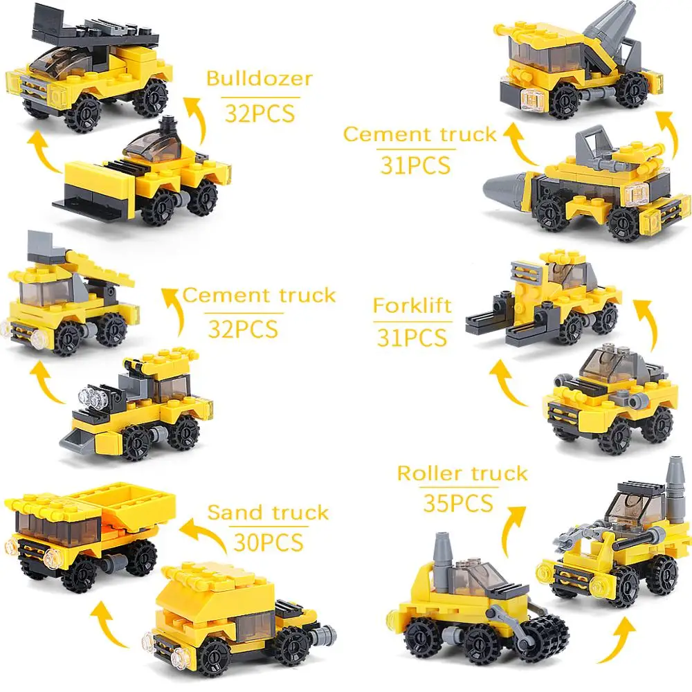 DR. B 389 шт 12в1 грузовик автомобиль вертолет строительные блоки Compatible0 город пожарные фигурки Детские игрушки