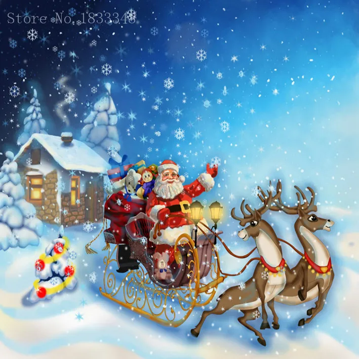 

Diamond Painting Santa Claus Rhinestones Diamond Pattern Painting Square Moose Kits 3D Sets for Needlework Embroidery Decorative