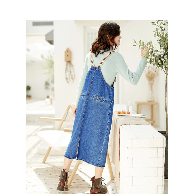 Cena INMAN Winter New Arrival kobieta luźna, haftowana literacka rodzic dziecko długie