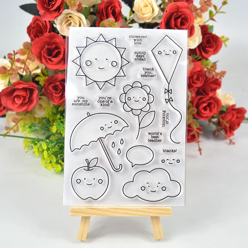 Smile faces the adventure clear stamp Для DIY скрапбукинга карты ручная работа/фото альбом